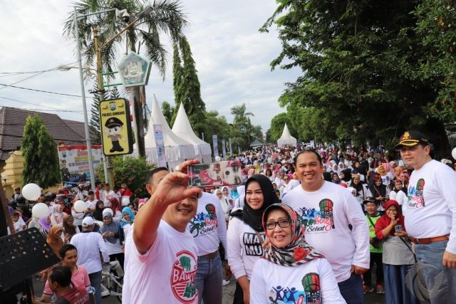 Tangkal Corona, Pemkab Jombang Gelar Kampanye Pola Hidup Sehat di Car Free Day