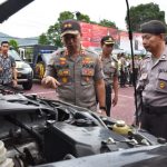 Pastikan Kelaikannya, Kapolres Trenggalek Cek Ranmor Dinas