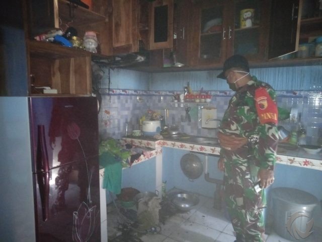 Tabung Kompor Gas Meledak, Dapur Rumah di Tulungagung  Terbakar
