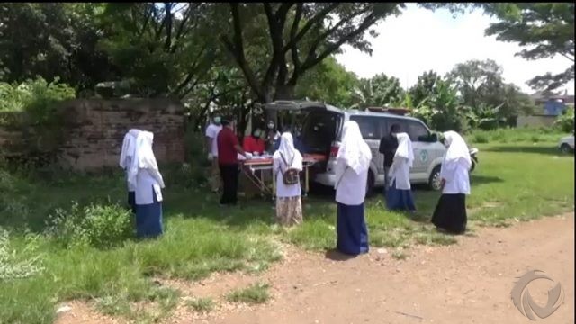 Tiba di Nganjuk, Puluhan Santri PP Lirboyo Kediri Dites Kesehatan