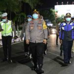 Kawasan Tertib Physical Distancing, Polisi Tutup Jalan Wahid Hasyim Jombang