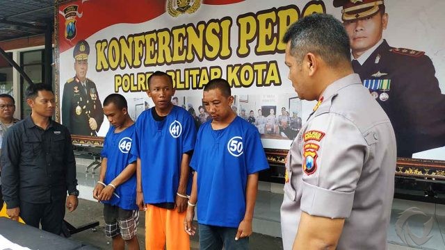 Sepekan Polres Blitar Kota Tangkap Tiga Pelaku Curanmor