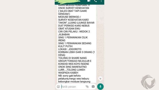 Beredar Kabar Tiga Warga Jombang Jadi Korban Gendam Sales Obat, Polisi Pastikan Hoaks