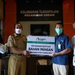 Ribuan Gakin Terima Sembako dan Masker dari Baznas Petrokimia Gresik