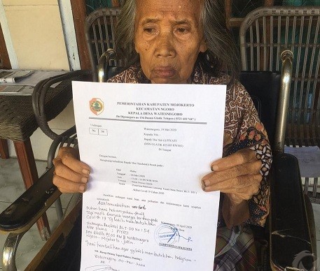 Merasa Mampu, Nenek di Mojokerto Kembalikan BLT-DD Rp 600 Ribu