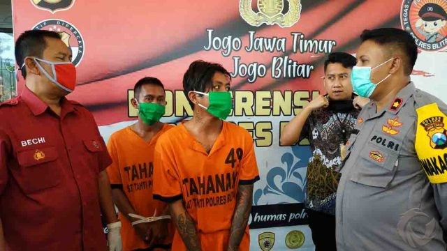 Embat Motor, Dua Napi Asimilasi Corona Tertangkap di Blitar