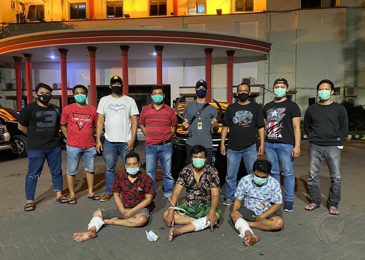 Komplotan Curas di Surabaya Meringis setelah Kaki Mereka Ditembus Peluru Polisi
