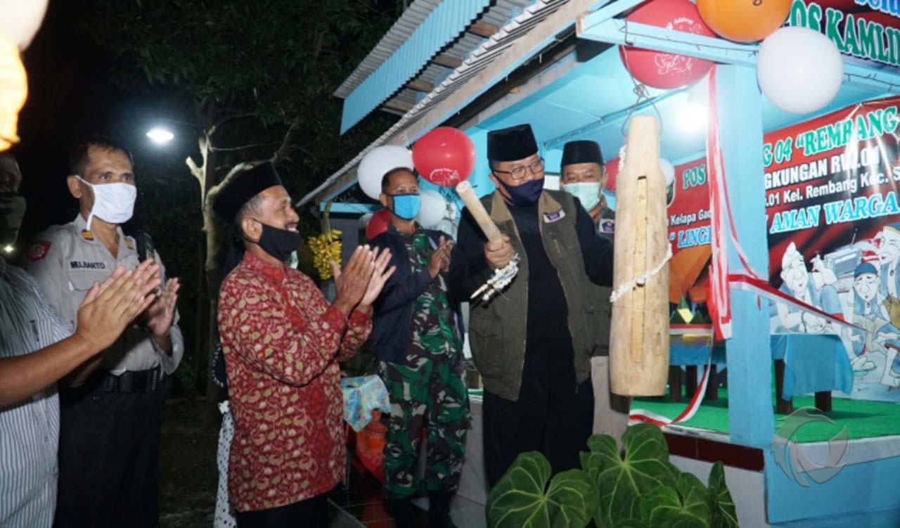 Walikota Blitar Resmikan Poskamling GRESS di Kelurahan Rembang