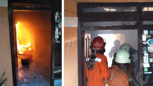 Rumah di Surabaya Terbakar, Diduga Akibat Korsleting Kipas Angin