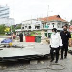 Kunjungi Proyek Alun-alun Surabaya, Risma Minta Siapkan Area Bermain Skateboard