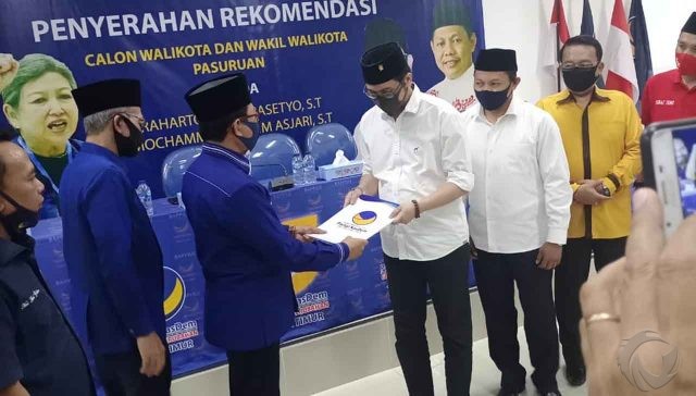 Pilkada Kota Pasuruan, Rekomendasi Partai Nasdem Turun ke Teno – Hasjim