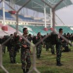 Pulang Tugas dari Papua, Ratusan Tentara Jalani Isolasi di Standion JSG Jember