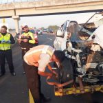 Kecelakaan di Tol Jomo, Dua Kendaraan Hancur Tak Berbentuk