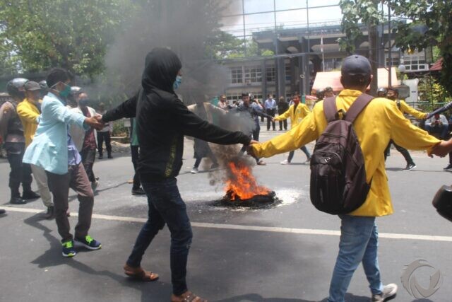 Kapolres Jombang: Demo Mahasiwa Undar Tolak UU Cipta Kerja Tak Berizin