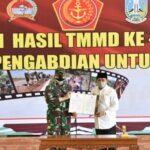 Tujuh Proyek Selesai, TMMD di Sidoarjo Ikut Gencar Sosialisasi Prokes