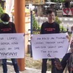 Giliran Puluhan Penyandang Disablilitas Situbondo Demo Tolak UU Ciptaker