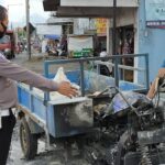 Diduga Korsleting Listrik, Motor Roda Tiga Terbakar di Sidoarjo