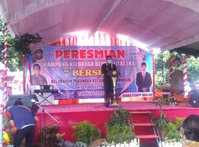 Pjs Walikota Blitar, Resmikan Kampung KB di Pakunden