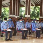 Bermasker dan Jaga Jarak, Ratusan ASN Sidoarjo Ikuti Prosesi Kenaikan Pangkat