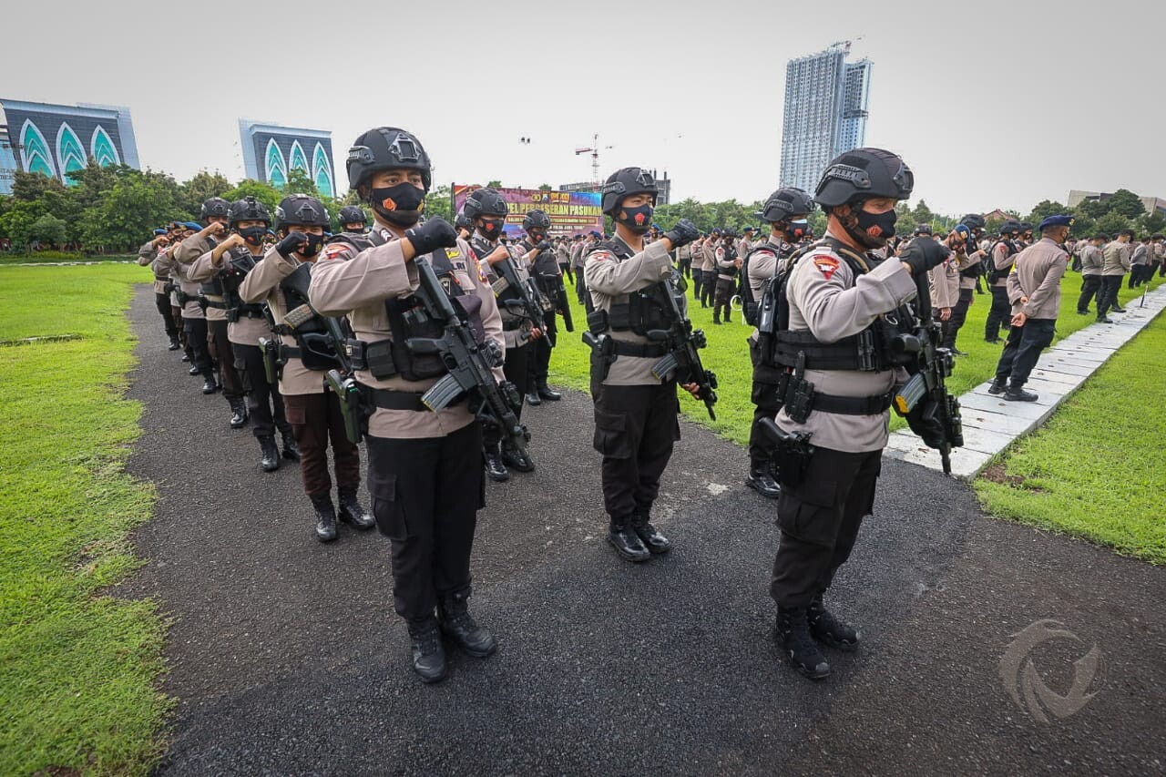 apel pergeseran personel BKO PAM TPS dalam rangka PAM pemungutan suara Pilkada serentak 9 Desember Tahun 2020.