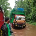 Diguyur Hujan Deras, Jalan Raya Hutan Baluran Situbondo Tergenang Air
