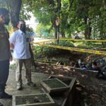 Tim Labfor Polda Jatim Olah TKP Ledakan di Dekat SPBU Margomulyo Surabaya