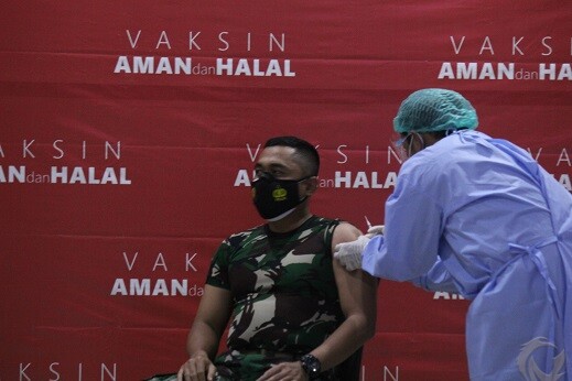 Disuntik Vaksin Covid-19 Perdana, Dandim Mojokerto : Tidak Terasa Sama Sekali