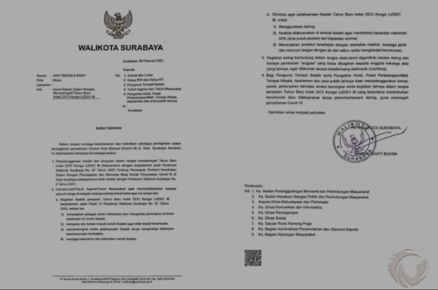 Jelang Perayaan Imlek, Pemkot Surabaya Terbitkan SE, Ini Poin-poin Pentingnya