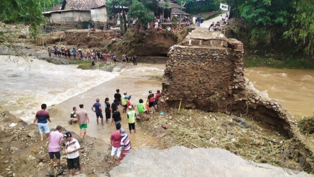 Ada Tiga Titik Rawan Bencana di Sungai Slumbung Bareng, Jombang
