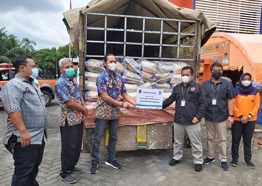 Aspekindo Sidoarjo Berbagi, Salurkan 5 Ton Beras bagi Korban Bencana di Jatim