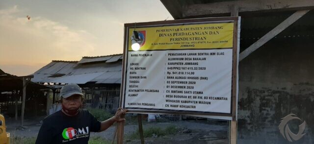 LSM Temukan Kejanggalan dalam Proyek Sentra Slag Alumunium di Desa Bakalan Jombang