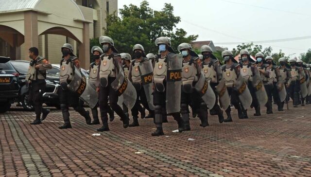 Petugas Keamanan Masih Berjaga di Lokasi Kongres HMI Pascaricuh