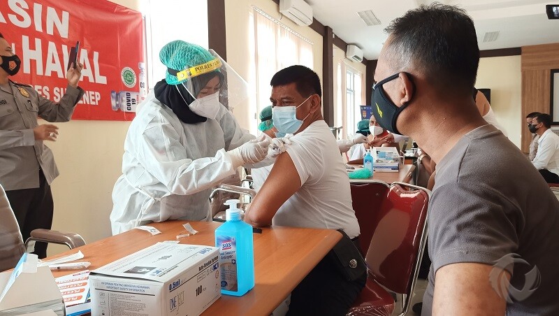 Tak Penuhi Syarat, 30 Anggota Polres Sumenep Gagal Jalani Vaksinasi Covid-19