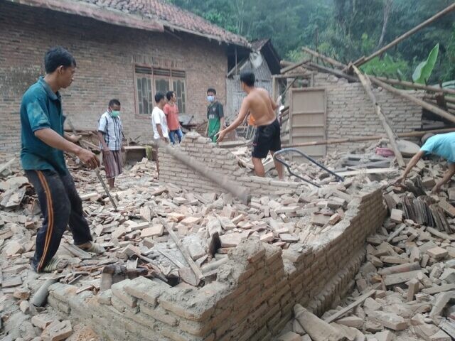 Gempa Bumi di Jember, Data BPBD Jatim: 4 Warga Terluka dan 33 Rumah Rusak   