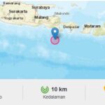 Guncangan Gempa 5,1 SR di Barat Daya Bali Terasa Sampai Jember