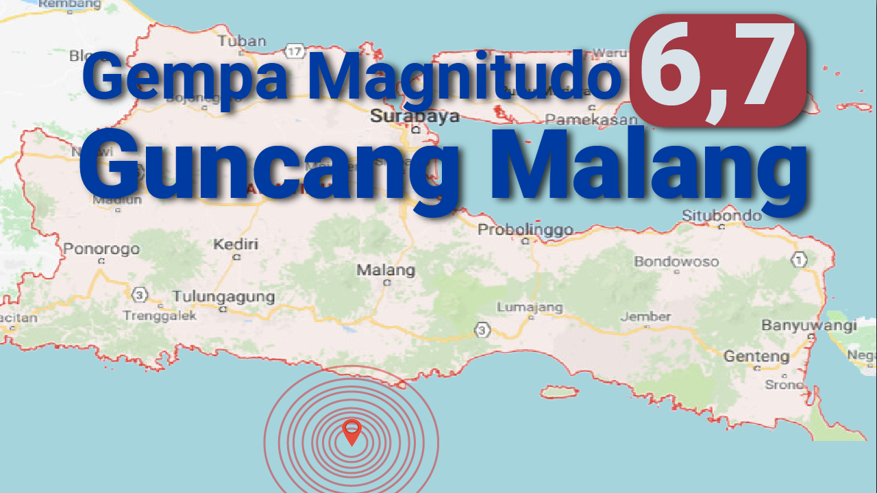 ilustrasi gempa malang