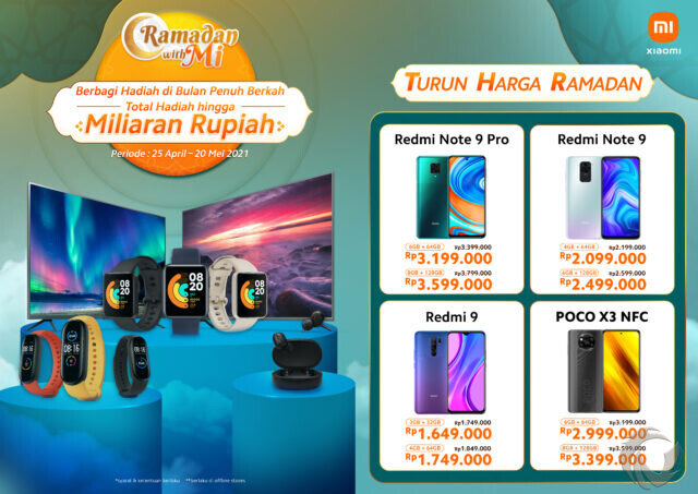 Program THR Xiaomi, Empat Smartphone Turun Harga di Mi Shop