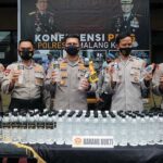 Polres Malang Kota Berhasil Amankan Ribuan Botol Arak Bali