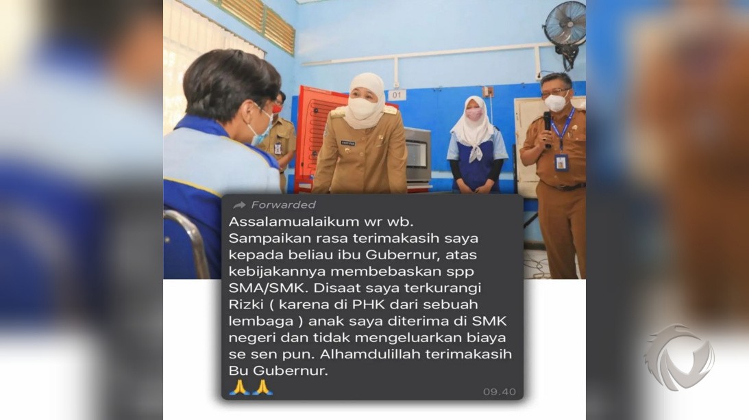 Khofifah Minta Sekolah SMA/K dan SLB Negeri di Jatim Tak Lakukan Pungutan