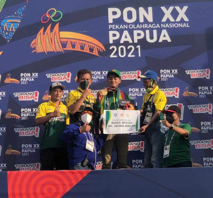 Atlet Motocros Asal Lamongan Sumbang Medali Emas di PON XX Papua
