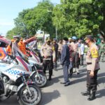 Amankan Pilkades Serentak, Polres Bondowoso Cek Kesiapan Personel dan Kendaraan