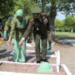 Jelang HUT TNI Ke-76, Dandim Ngawi Pimpin Ziarah ke TMP