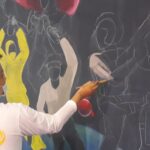 Menengok Beragam Mural Pada Hari Ultah ke 70 Humas Polri di Surabaya