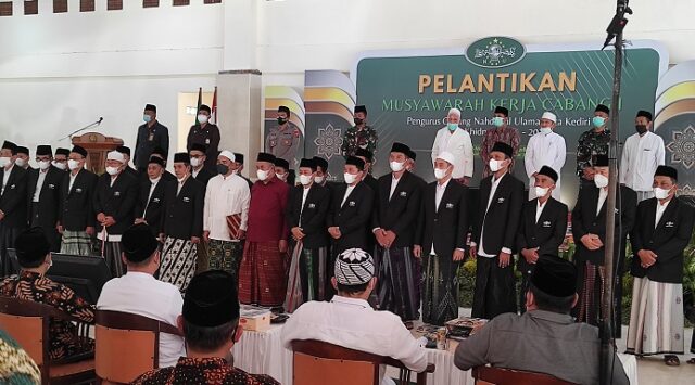 Ketua PCNU Kota Kediri Dilantik, Ini Harapannya tentang Muktamar NU di Lampung