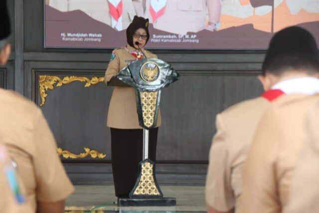 Bupati Mundjidah Dilantik sebagai Ketua Pengurus Mabicab Pramuka Jombang