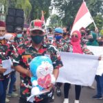 Massa Laskar Merah Putih Demo, Tuntut Pembangunan RSUD Kota Probolinggo Dihentikan