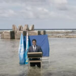 Pertemuan COP26 Glasgow, Perwakilan Tuvalu Berpidato di Air Laut Setinggi Lutut