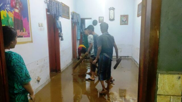 Kali Tapen Jember Meluap, Data Sementara 15 Rumah Terendam Banjir