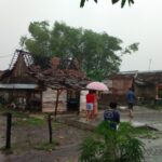Puting Beliung Porak-porandakan Puluhan Rumah di Plandaan Jombang