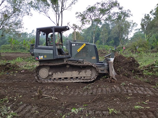 Huntara bagi 2000 KK Korban Erupsi Semeru di Lumajang Mulai Dikerjakan